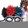 Sugar Skull Eye Masque Skull Half Face Flower Halloween