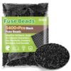 Sukh 5400+Pcs Fuse Beads Bulk - 5mm Melting Beads for Crafts, Black