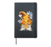 Summer Gnome For Bee Keeper Daisy Flower And Honey Bee Gnome Hardcover Journal, Black