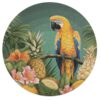 Summer Parrot Pineapple Bird Round Wooden Jigsaw Puzzles for Adults