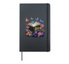 Summer Reading 2025 Adventure Begins At Your Library Flowers Hardcover Journal, Black