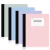SUNEE Composition Notebooks - Wide Ruled Paper, 4 Pack Composition Book, 9 3/4" x 7 1/2", 80 Sheets/160 Pages, Assorted Colors, School & Office Supplies