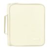 SUNEE Zippered Binder Bag with Handle, 2-Inch 3-Ring O-Ring, 500-Sheet Capacity, Includes Zip Pocket, 5-Tab Expanding File Folder, Multi-Pocket Organizer Binder for Middle School, Soft Beige