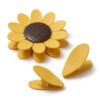 Sunflower Magnetic Chip Clips, Fridge Magnets, Adhesive Sheet, Yellow