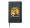 Sunflower Wishes And Honey Bee Kisses With Cute Summer Gnome Hardcover Journal, Black