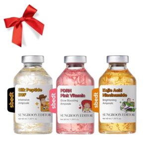 SUNGBOON EDITOR Skin Barrier & Glow HOMETOX Trio for Healthy-Looking Skin, Gold Mask & PDRN Ampoule & Collagen Capsule Cream,TOY STORY 5 EDITION