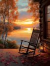 Sunset by the River Adults Diamond Painting Kit DIY Full Drill Diamond Art