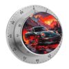 Sunset Mountain Road Sports Car Stainless Steel Mechanical Kitchen Timers