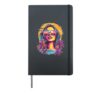 Sunset Vacation Hawaii Palm Trees With Gorgeous Woman Summer Hardcover Journal, Black