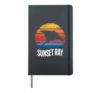 Sunshine Stingray Sunset Ray Graphic Hardcover Journal, Black