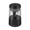 SUNZO Electric Pencil Sharpener, Fully Automatic Sharpener with Auto in & Out, Rechargeable Battery Powered Sharpener for Colored Pencils, Heavy Duty Sharpener for Kids Classroom Office Home (Black)