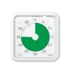 Supercap‑Visual Countdown Timer with Magnetic Back, 60‑Minute Silent No‑Ticking Time Management Tool for Classroom Study Kitchen Baking, Built‑in Night Light. Green White