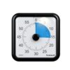 Supercap‑Visual Countdown Timer with Magnetic Back, 60‑Minute Silent No‑Ticking Time Management Tool for Classroom Study Kitchen Baking, Built‑in Night Light. Black Blue