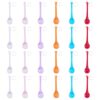 SUPERFINDINGS 24 Set Glass Teardrop Ornaments Teardrop Chandelier Pendant Crystals Raindrop Prisms Crystal Raindrop Prisms Drops Lamp Candle Holders for Lamp Garden Window Decor DIY Decoration