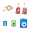 SUPERFINDINGS 3Pcs 3 Styles Snowflake Paper Punch Christmas Snowflakes Hole Punch Winter Flower Paper Hole Puncher Cute Flower Shape Scrapbook Punches for Crafts Christmas Festival Cards Scrapbook DIY
