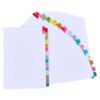 SUPERFINDINGS A5 1-30 Numbered Binder Dividers for 6 Ring A5 Multicolor Tabs Numbered Dividers 8.27x5.59in Paper Blank Index Divider with 30 Number Tabs for 6 Hole Binders Office Filing Organize