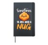 Superhero chicken nugget Chicken nuggets Nug Hardcover Journal, Black