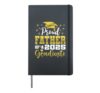 Super Proud Father of 2025 Graduate Senior Graduation Family Hardcover Journal, Black