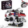 Suplanet Mini V8 Engine Model Kit that Works for Adults BoysKids,700PCS