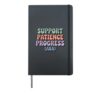 Support Patience Progress ABA Therapist Autism Awareness Hardcover Journal, Black