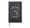 Support Your Local Library Gothic Book Lover Hardcover Journal, Black