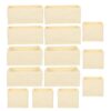SUPVOX 14pcs Foldable Storage Box Set for Socks and Underwear, Beige