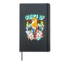 Surfer Surfboard Beach Flower Ocean Sunset Hardcover Journal, Black