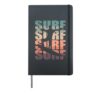 Surf Surf Surf Surf Surfing Surfboard Hardcover Journal, Black