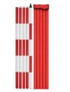 Surveying Ranging Rod Aluminium Measuring Staff for Land Mapping