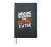 SURVIVING FATHERHOOD ONE COFFEE AT A TIME Hardcover Journal, Black