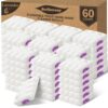 Swilsweep 60 PCS Flushable Disposable Toilet Wand Refills, Compatible with Most Standard Handles, Lavender Scent Cleaner Pads Clean Limescale & Freshens Bathroom