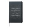 Swim Against Doubt Personal Growth Motivation Hardcover Journal, Black