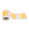 SWOOMEY Summer Bulletin Board Border 32.8ft Scalloped Sun Sunshine Pattern Trim for Classroom Whiteboard and Chalkboard, Copper Plate Self-Adhesive Waterproof Decorative Border for Back