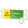 SWRT Invisible Tape Refills, 10 Rolls, 3/4 in x 1000 in, Matte Finish