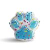 Taba Jelly Squishies Party Paw - FuFu Squeeze Figure with Custom Decorations - Stretchy Sticky Novelty Collectible with Reusable Storage Pouch