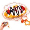 Taba Waffle Squishy Toy, Soft Stress Relief Fruit Dessert Squeeze Toy