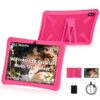 Tablet 10-Inch Android 15, 4G LTE Unlocked with SIM Card Slot, MediaTek G80 Octa-Core, 12GB(4+8GB) RAM, 64GB ROM(2TB TF), 5G Dual-Band WiFi, 6000mAh Battery, GPS, Premium Case & Parental Control，PINK