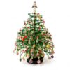 Tabletop Christmas Tree Craft Kit, Multicolor Plastic Pearl-Style Beads
