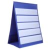 Tabletop Desktop Pocket Chart Display Stand 20 Piece Blue Paper