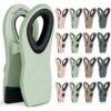 TACGEA 16 Pack Bag Clips, Magnetic Chip Clips, Neutral Colors