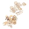Tachiuwa Assorted Wooden Embellishments Wood Shapes Craft Pieces Wood Slices Unfinished Cut for Scrapbooking Jewelry Making Decoupage DIY Crafts