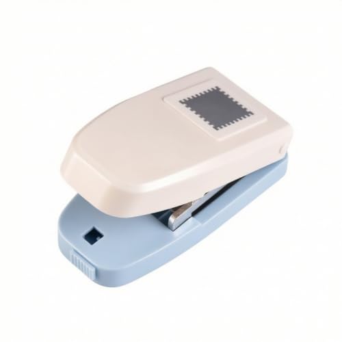 Tachiuwa Children Handcraft Press Paper Punch Stamp Cutter Tool with Clear Top Window for Shape Cutting Stainless Steel and Suitable for Scrapbooking journaling Card Making Classroom Crafts
