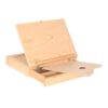 Tachiuwa Portable Box Easel Case Organizer Kit with Adjustable Tabletop Drawer Dividers Made of Beech and Leather Suitable for Classroom use Travel Painting, Style to 2