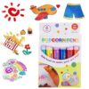 Tachometer Popcorn Pens, Pop Corn Puffy 3D ArtPens, 6 Colors DIY Bubble Popcorn Drawing, for Greeting Cards, Scrapbooking, Crafts, Creative Decoration (1pcs)