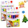 Tachometer Popcorn Pens Puffy, Popcorn Markers 3d, Magic PopcornPens For Fabric, 3d Relief Art Pen Popcornpens, Diy Bubble PopcornDrawing Pens For Scrapbooks, Art Projects, Classroom (2set)