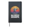 Tai Chi Grandpa Serenity Balance Health Movement Hardcover Journal, Black