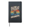 Tai Chi Grandpa Serenity Balance Movement Health Hardcover Journal, Black