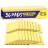 Taja Yellow Sticky Notes, 36 Pads, 3x3 Inches Self-Stick Note Pads