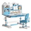 TAKEAUFLY Kids Desk and Chair Set, Height Adjustable Study Desk (Blue)