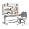 TAKEAUFLY Kids Functional Desk and Chair Set for Boys & Girls (Grey)